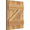 Ekena Millwork Joined Board-n-Batten Shutters w/Z-Bar, Rough Sawn Western Red Cedar, 16 1/8W x 19H, PR RBJ06Z16X019RWR - alternate 5